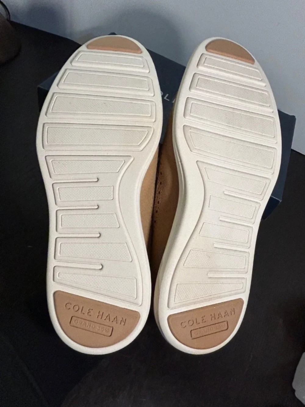 Cole Haan ØriginalGrand Remastered Longwing Oxford Shoes Sesame/Ivory Mens 8.5W